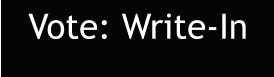 Vote: Write-In